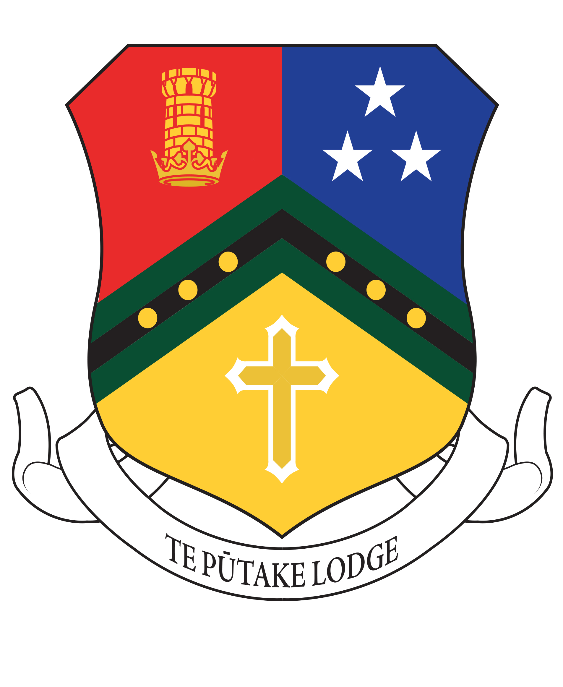 02030112 Our Houses Te Putake Lodge Shield