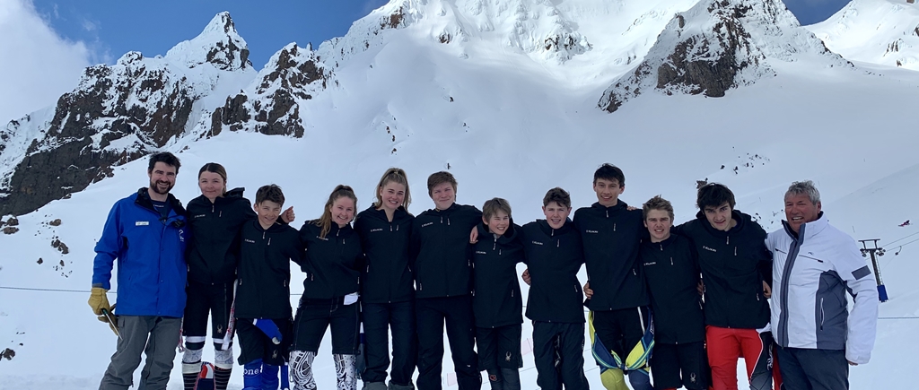 King's College skiers at the North Island Secondary School Ski Championships which were held at Turoa, Ohakune