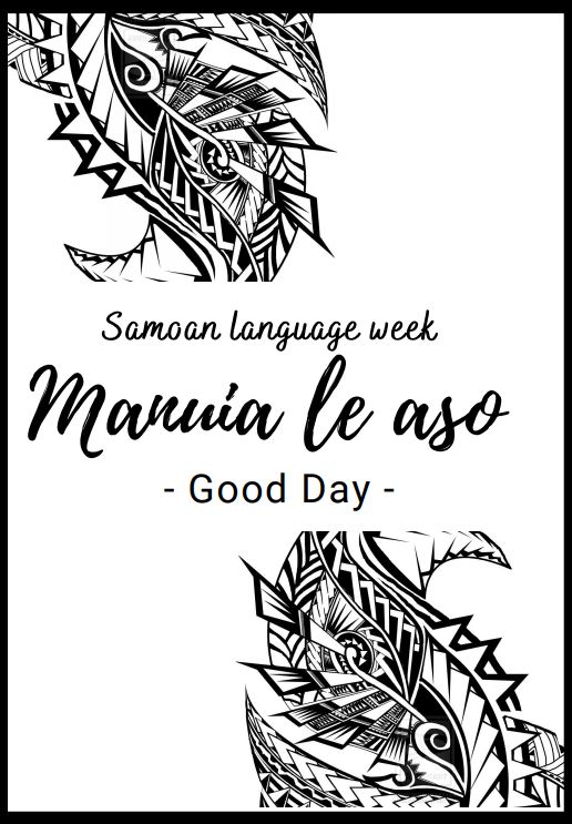 Samoa language poster
