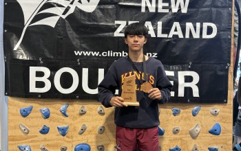 Daniel Zhu NZSS Bouldering 4