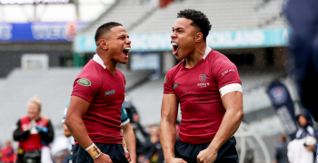 Joseph Fatuvalu and TJ Anae-Paila Celebrating Try