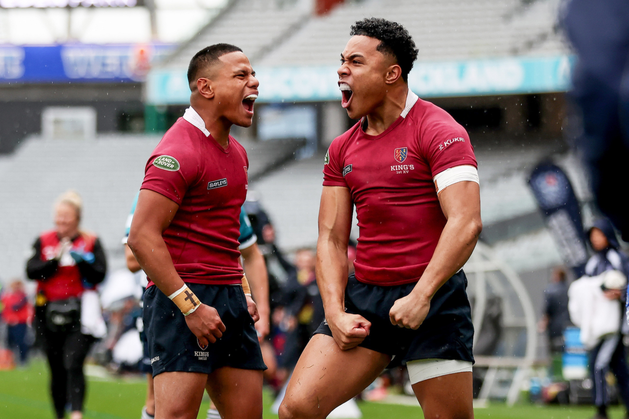 Joseph Fatuvalu and TJ Anae-Paila Celebrating Try