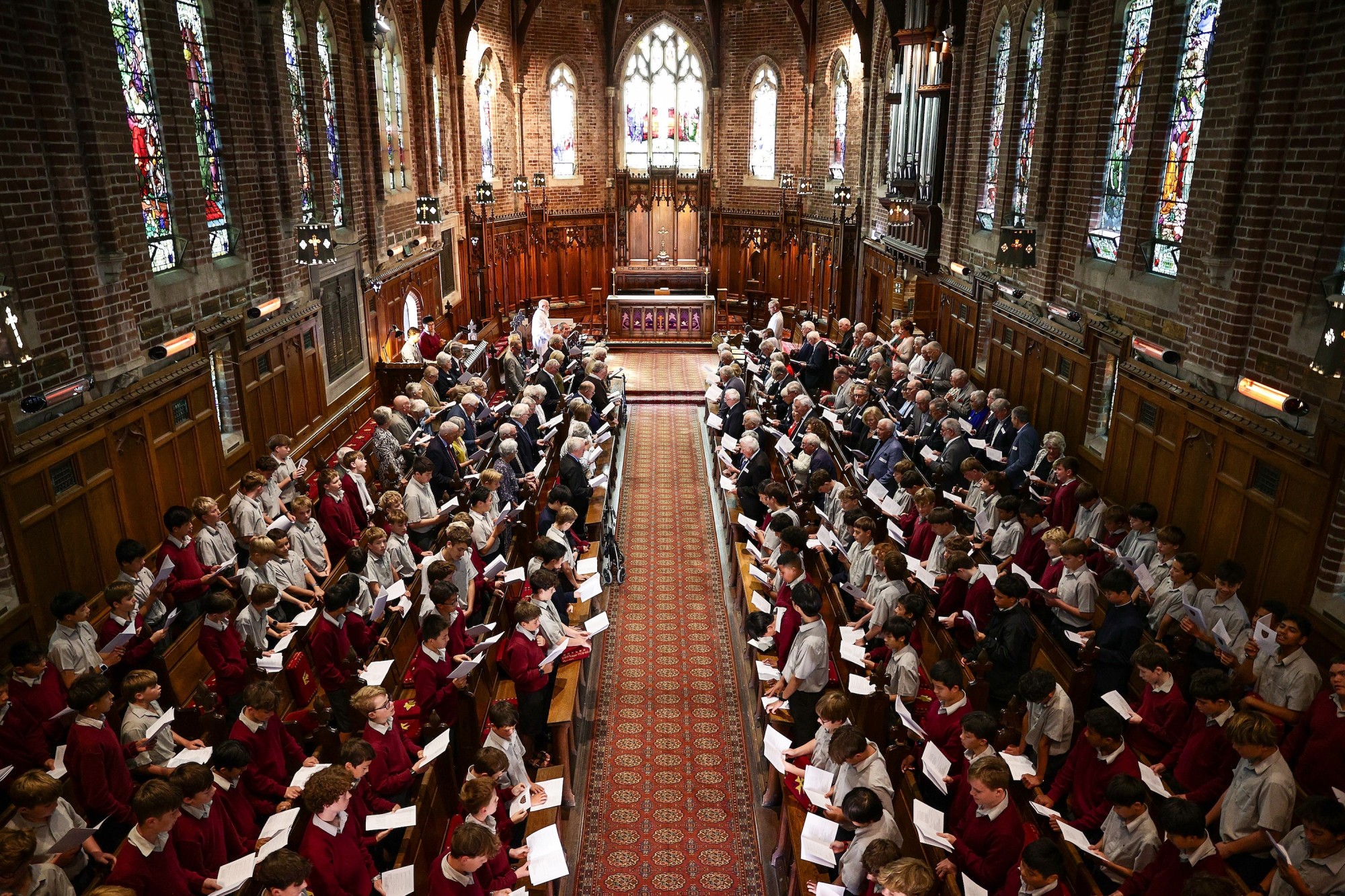 View inside the chapel