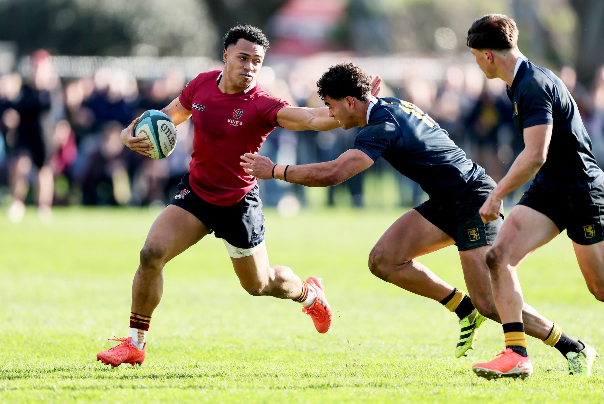 TJ Anae-Paila Fending off Auckland Grammar Player