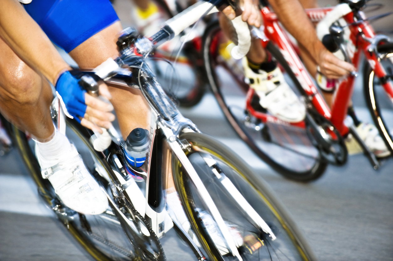 Track cycling stock image