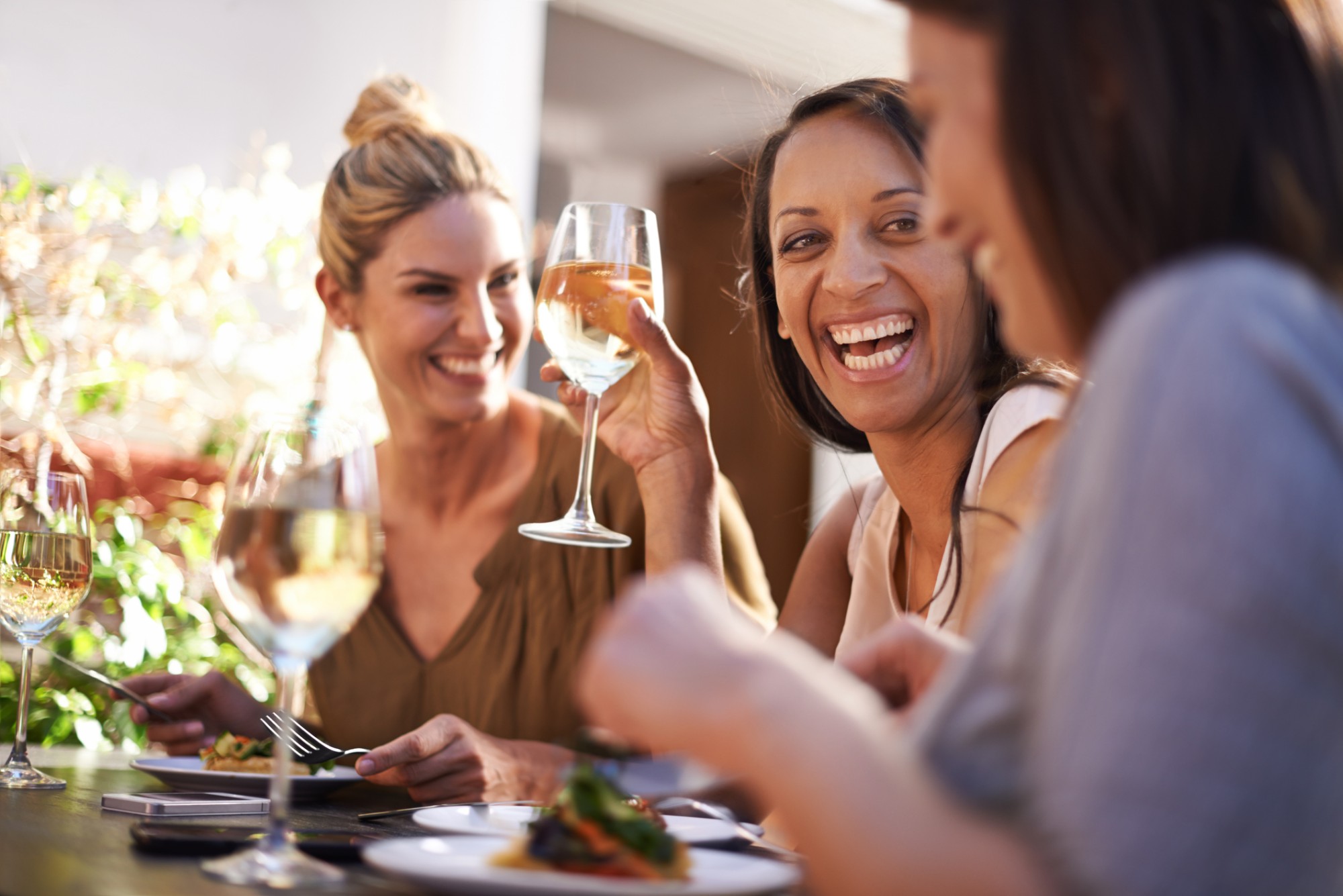 Ladies enjoying lunch